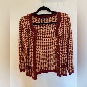 Land’s End - Houndstooth Vintage Cardigan